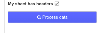 Check headers checkbox