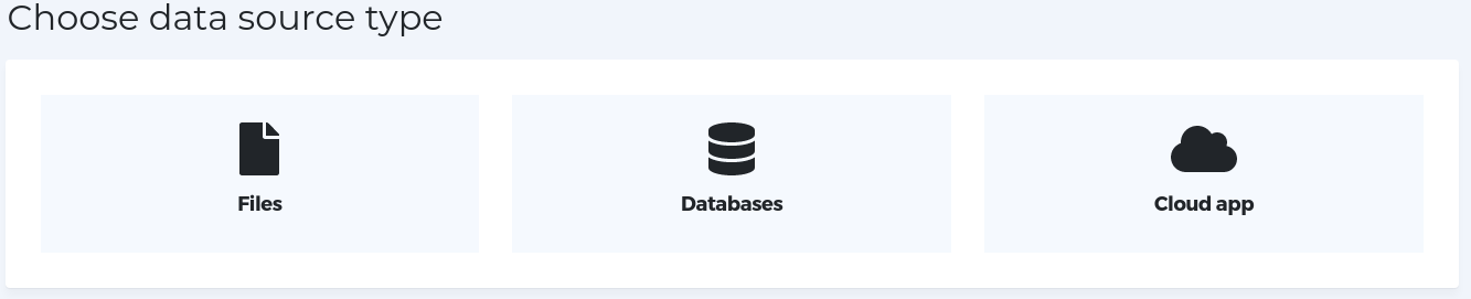 Elige la fuente de datos